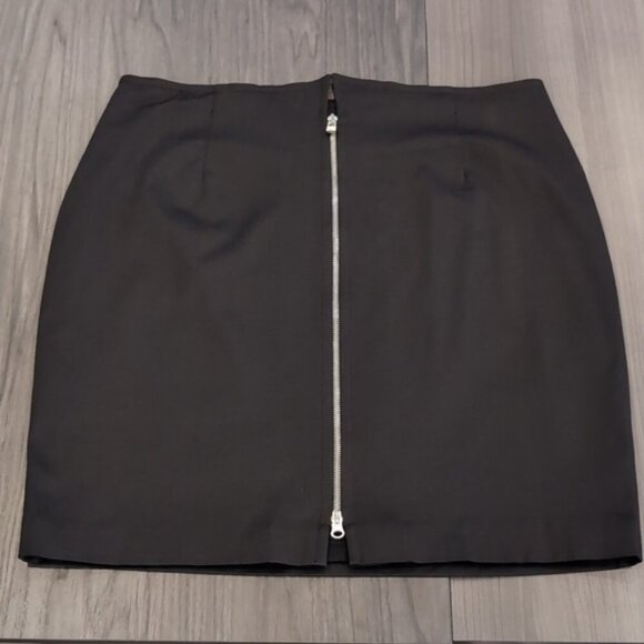 NEW Velika Designs Zip Front Pencil Skirt Plus Size 18 Black Made In Canada - Picture 9 of 11